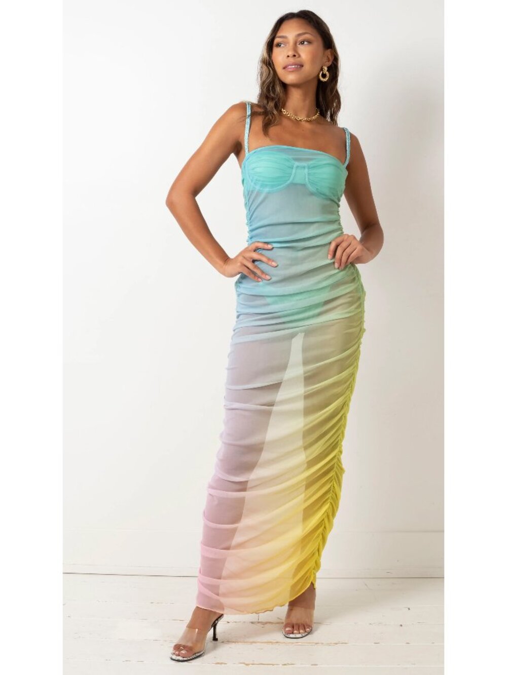 NWT Baobab Bahia Pareo HALO Swim Cover Up Medium Maxi Dress MSRP $170 NEW